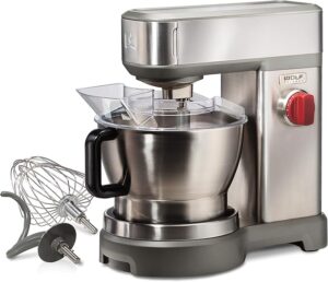7 qrt, with Flat Beater, Dough Hook and Whisk, Brushed Stainless Steel